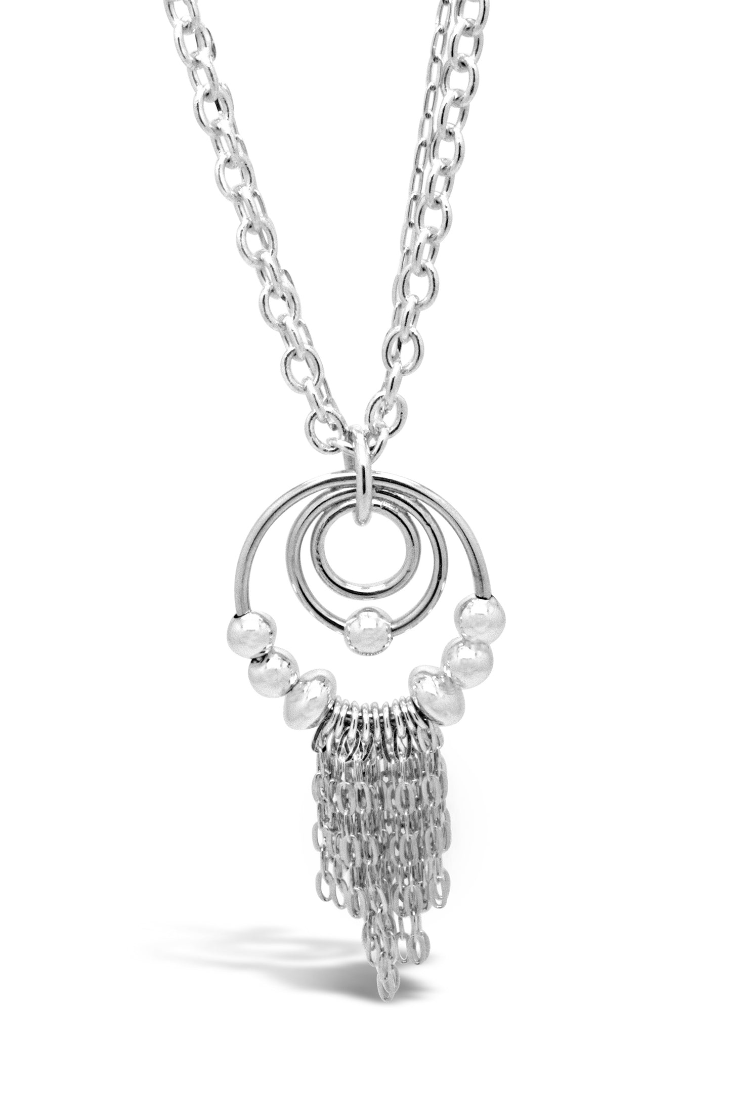 Eastern Promises Beaded Rings Dangle Long Necklace