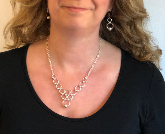 Eastern Promises Beaded Rings V Necklace