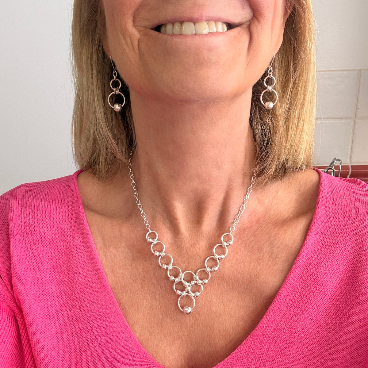 Eastern Promises Beaded Rings V Necklace