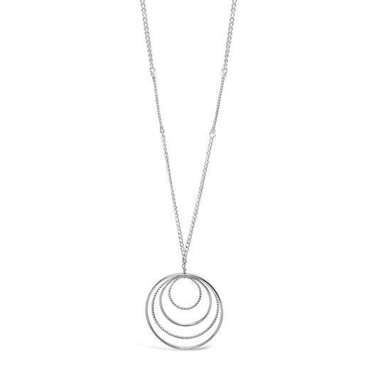 Harmony Circle Pendant Long Necklace