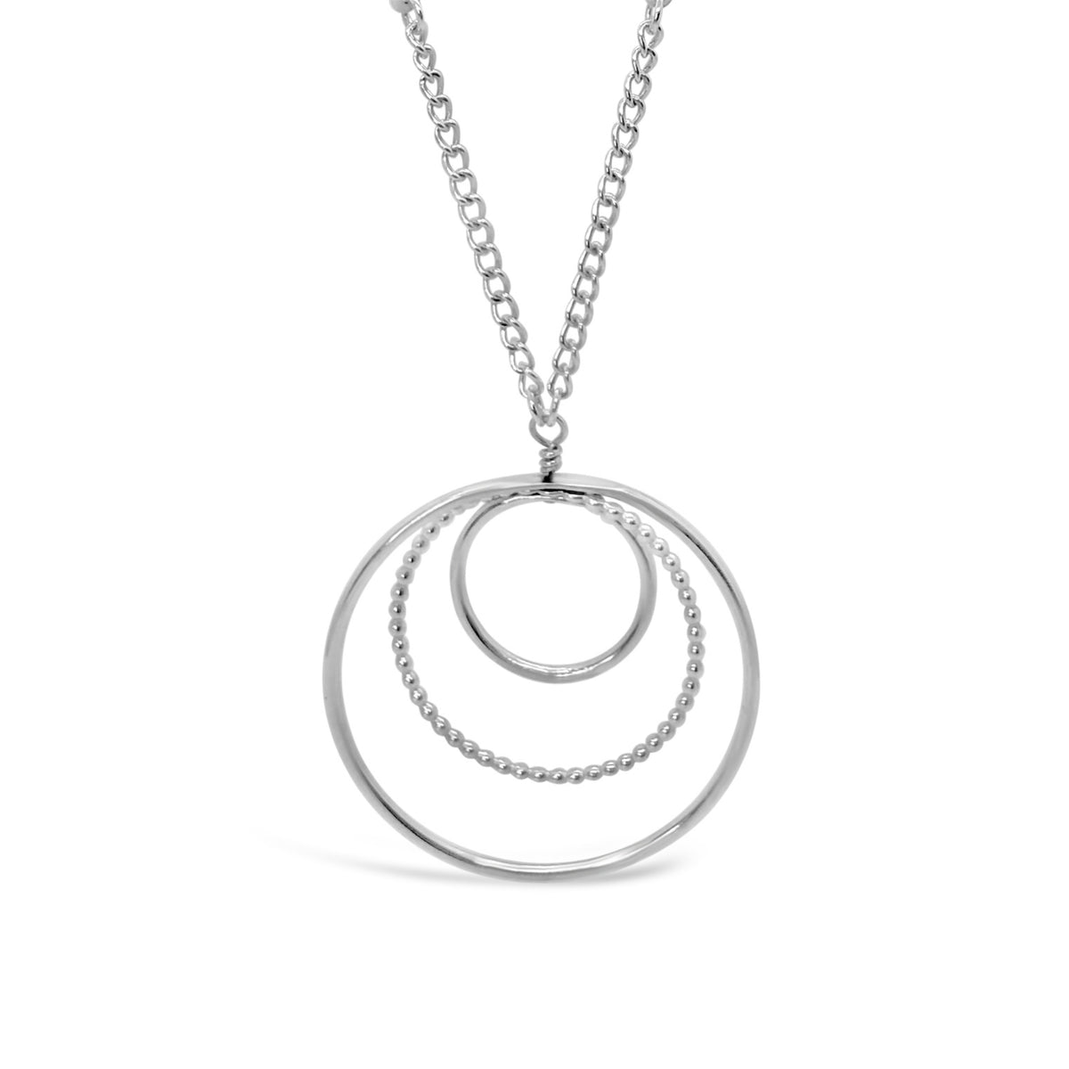 Harmony Circle Pendant Short Necklace