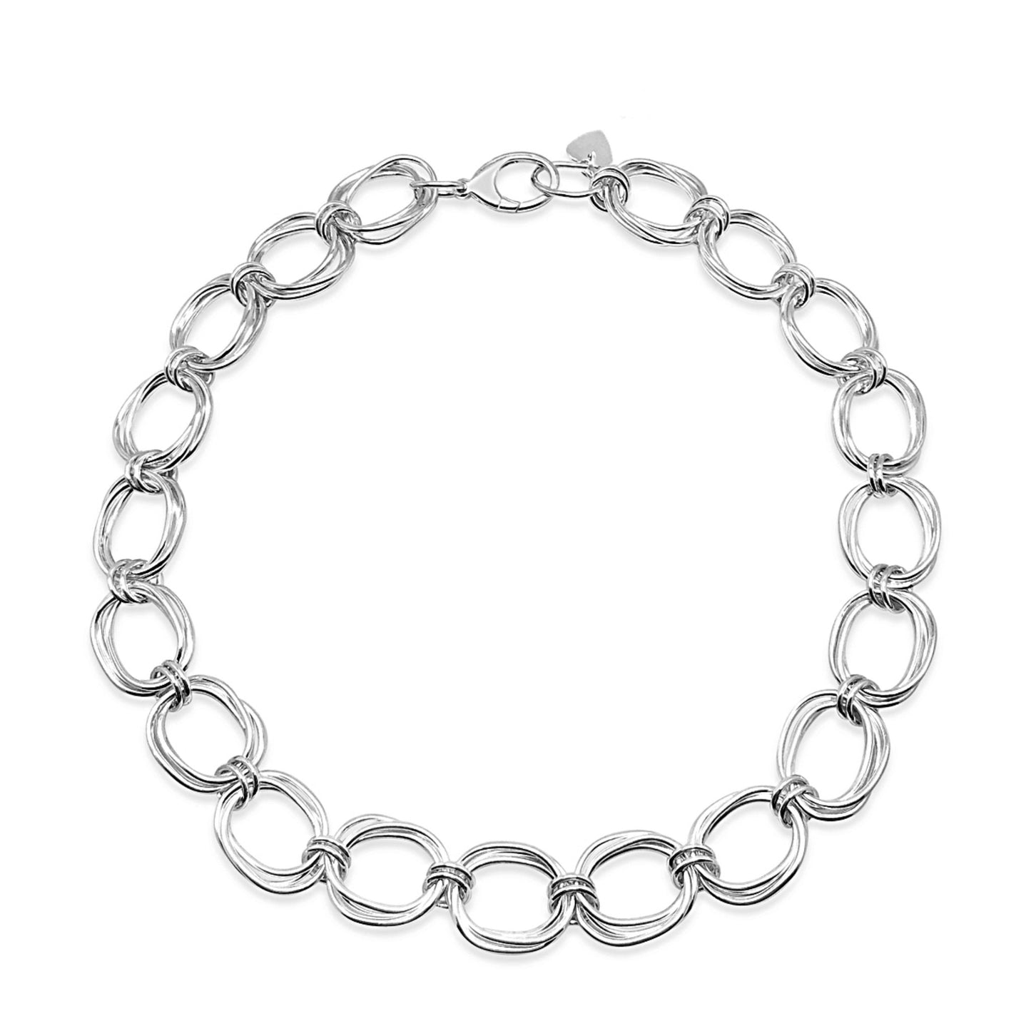Integrity Oval Link Statement Necklace