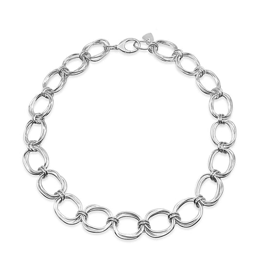 Integrity Oval Link Statement Necklace
