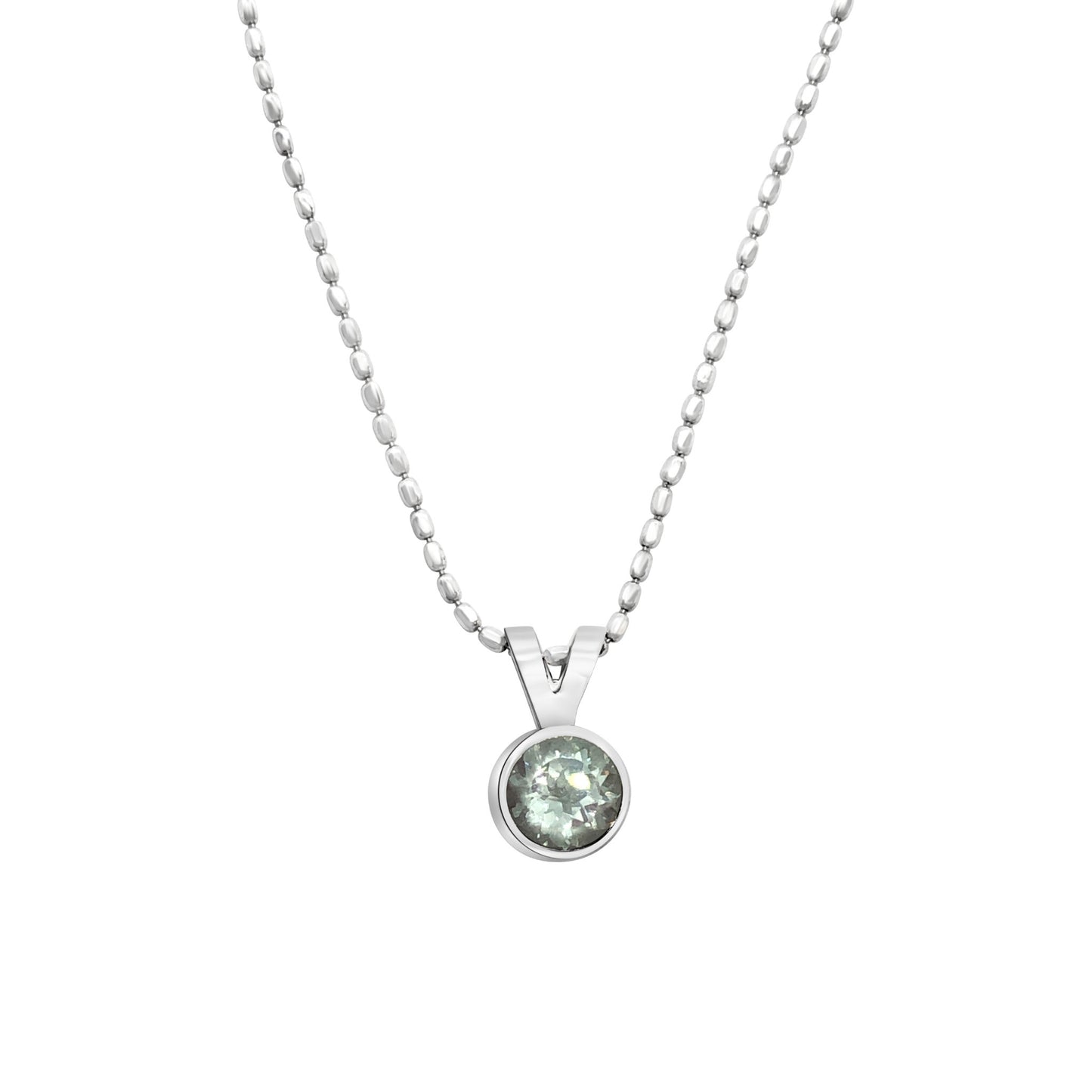 Loyalty Round Gemstone Pendant Necklace