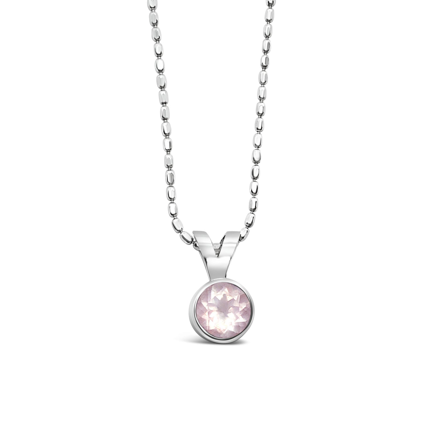 Loyalty Round Gemstone Pendant Necklace