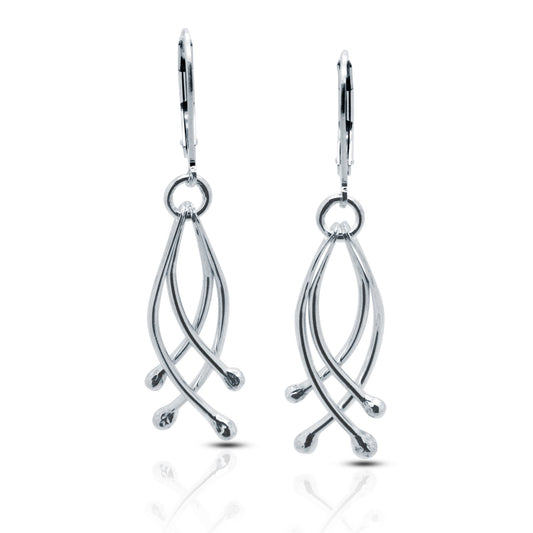 Serenity Curved Leverback Earrings