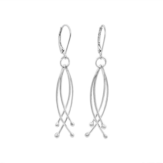 Serenity Curved Statement Leverback Earrings