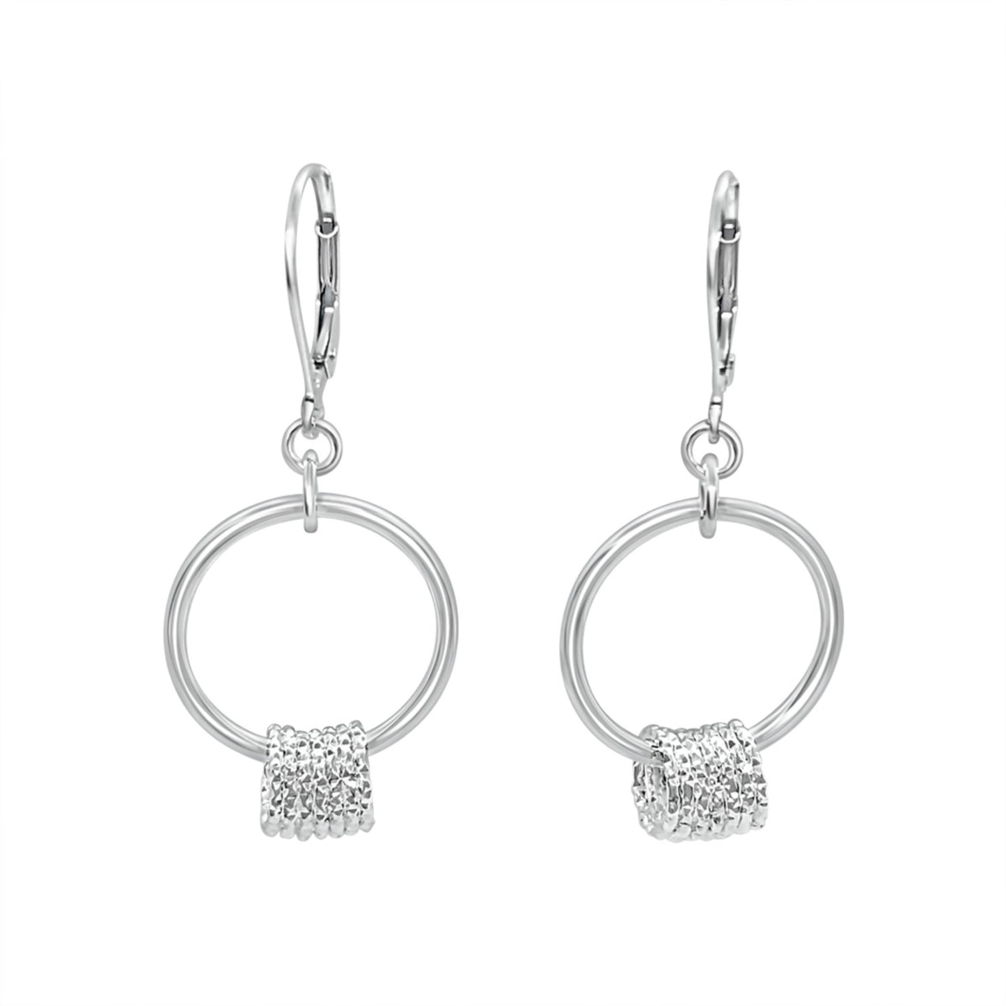Sincerity Floating Rings Leverback Earrings