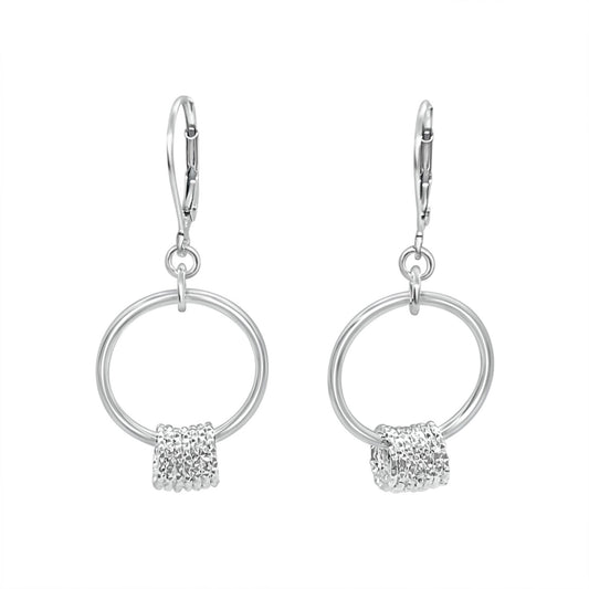 Sincerity Floating Rings Leverback Earrings
