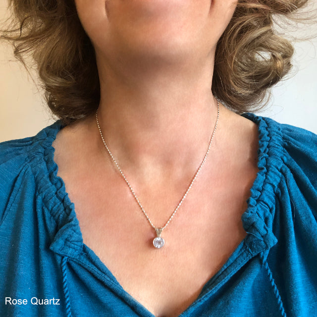 Loyalty Round Gemstone Pendant Necklace