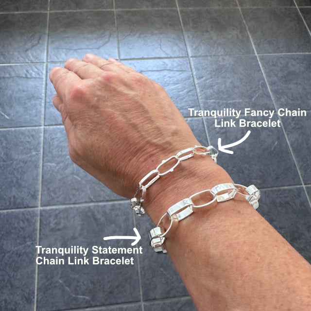 Tranquility Statement Chain Link Bracelet